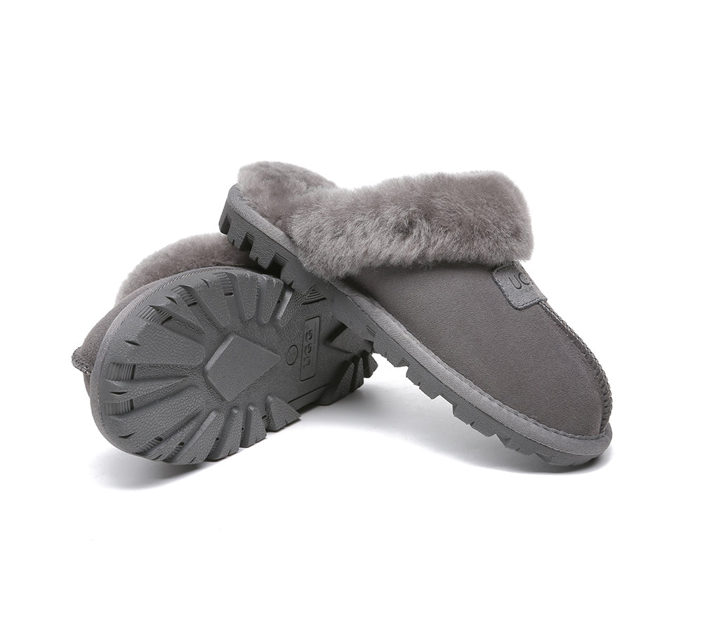 UGG Sheepskin Wool Slippers - Suzie Scuff