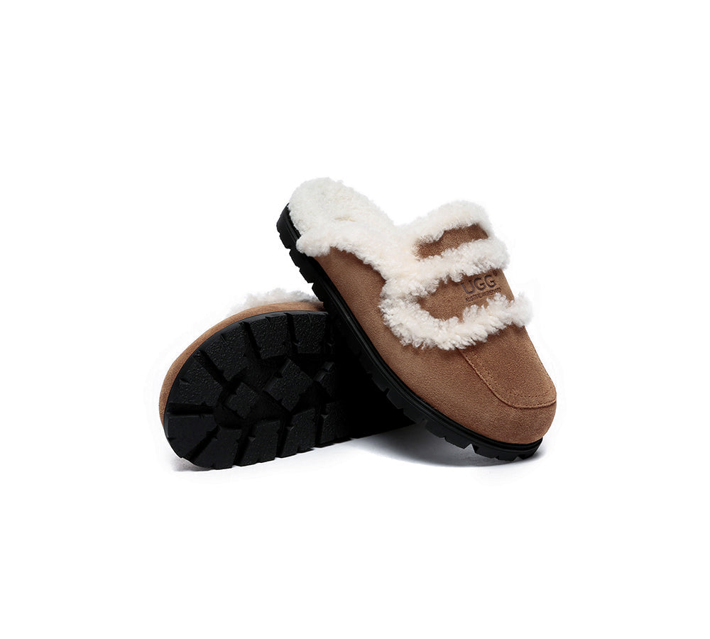 UGG slippers Australian Shepherd sheepskin wool shearling lined Remi.