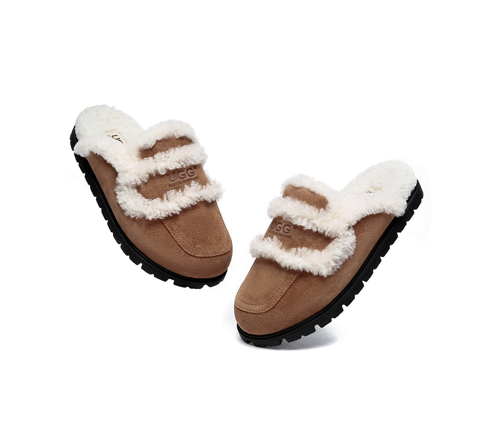 UGG slippers Australian Shepherd sheepskin wool shearling lined Remi.