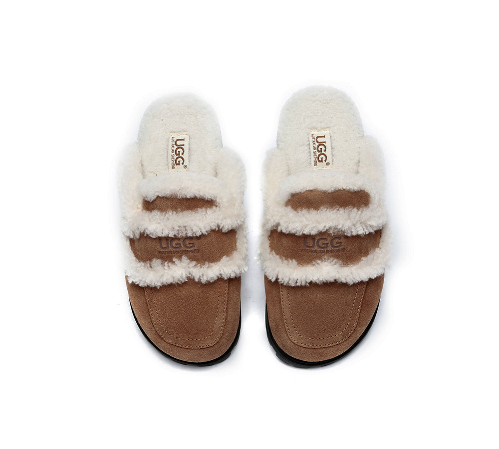 UGG slippers Australian Shepherd sheepskin wool shearling lined Remi.