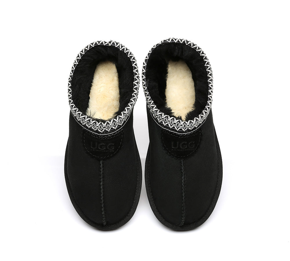 UGG Venus Twin-Face Sheepskin Ankle Slippers - Unisex Home Slippers | Australian Shepherd