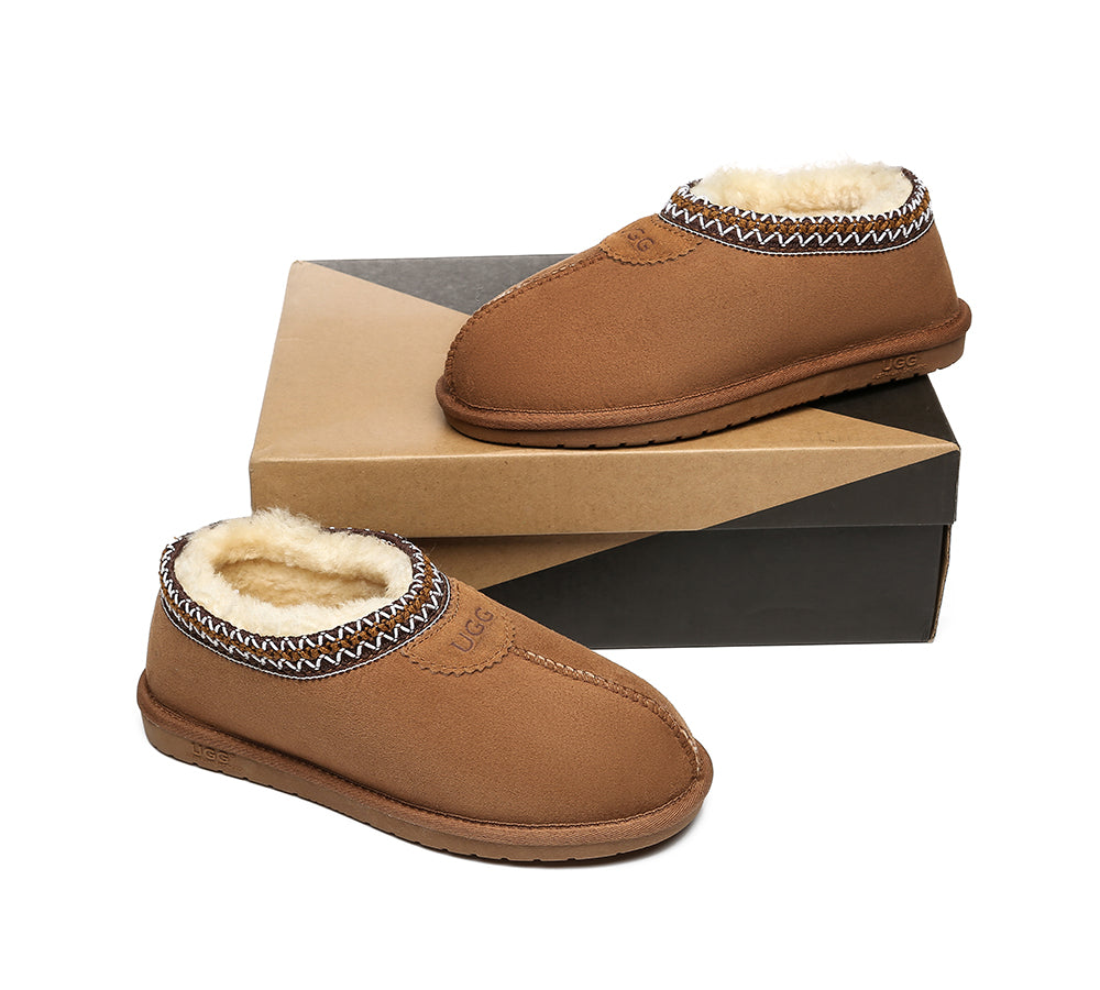 UGG Venus Twin-Face Sheepskin Ankle Slippers - Unisex Home Slippers | Australian Shepherd