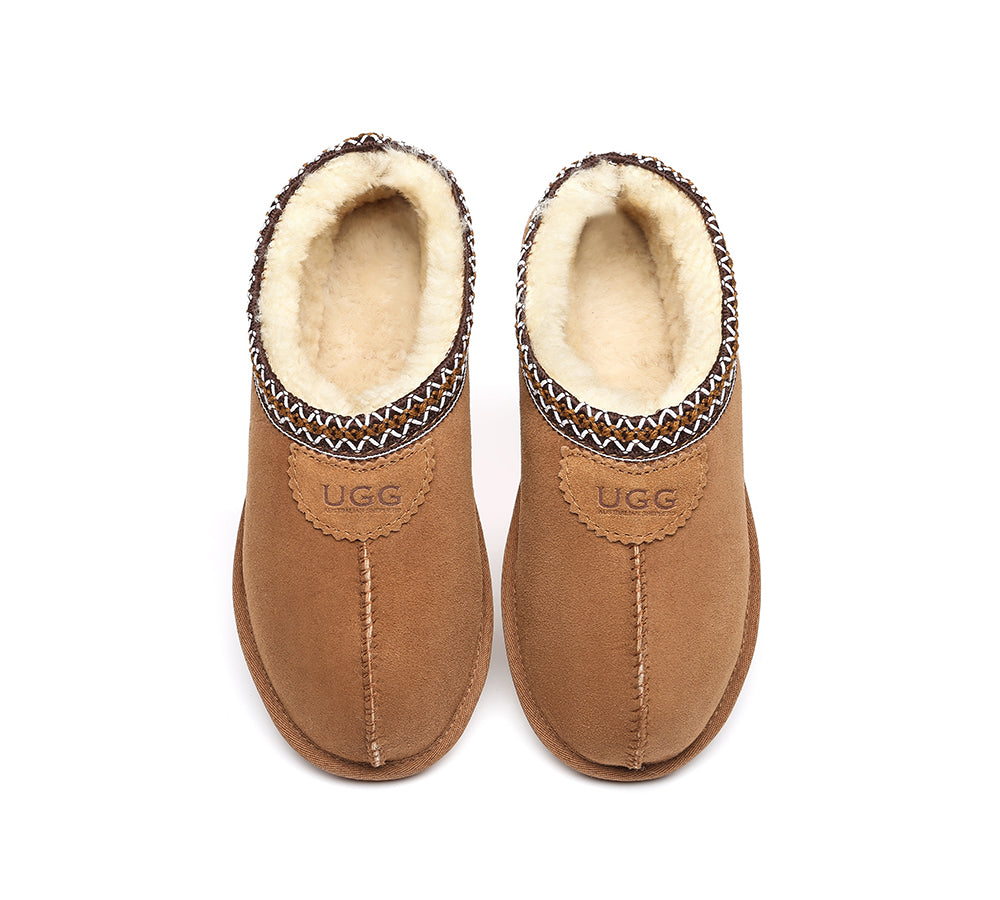 UGG Venus Twin-Face Sheepskin Ankle Slippers - Unisex Home Slippers | Australian Shepherd