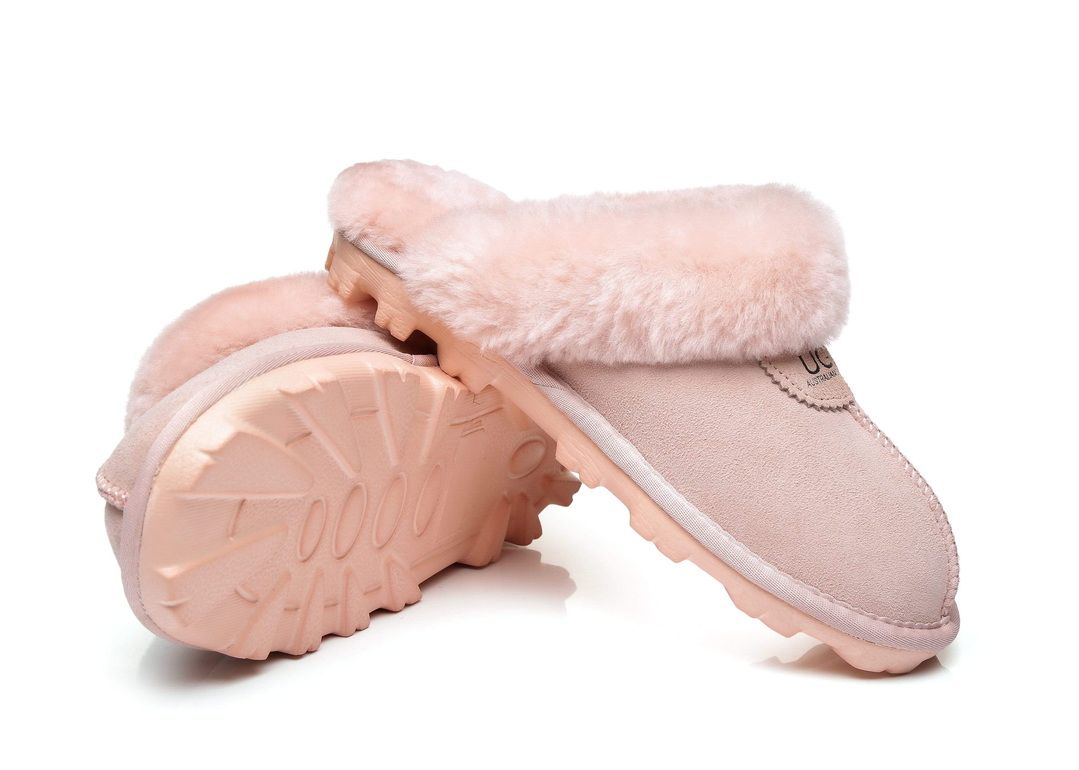 UGG Women's Australian Shepherd Slippers - Premium Australia Sheepskin Wool Waffle Scuff