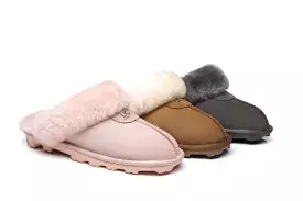 UGG Women's Australian Shepherd Slippers - Premium Australia Sheepskin Wool Waffle Scuff