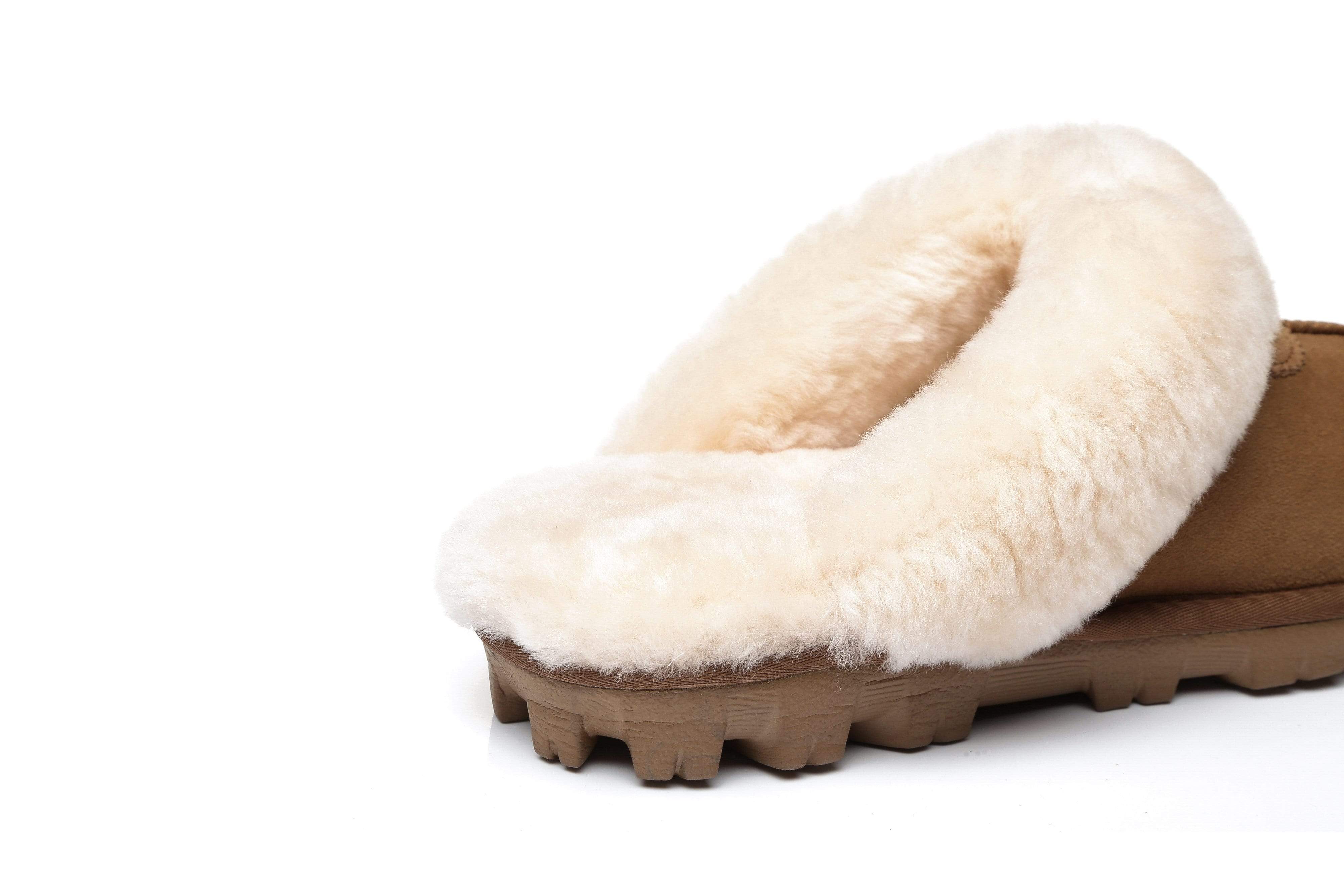 UGG Women's Australian Shepherd Slippers - Premium Australia Sheepskin Wool Waffle Scuff