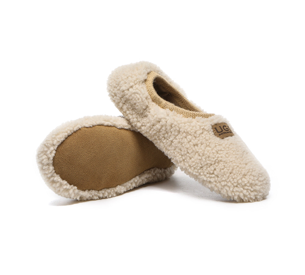 UGG Women's Curly Wool Slippers - Lucina