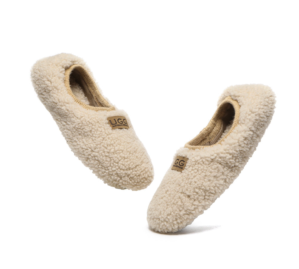 UGG Women's Curly Wool Slippers - Lucina