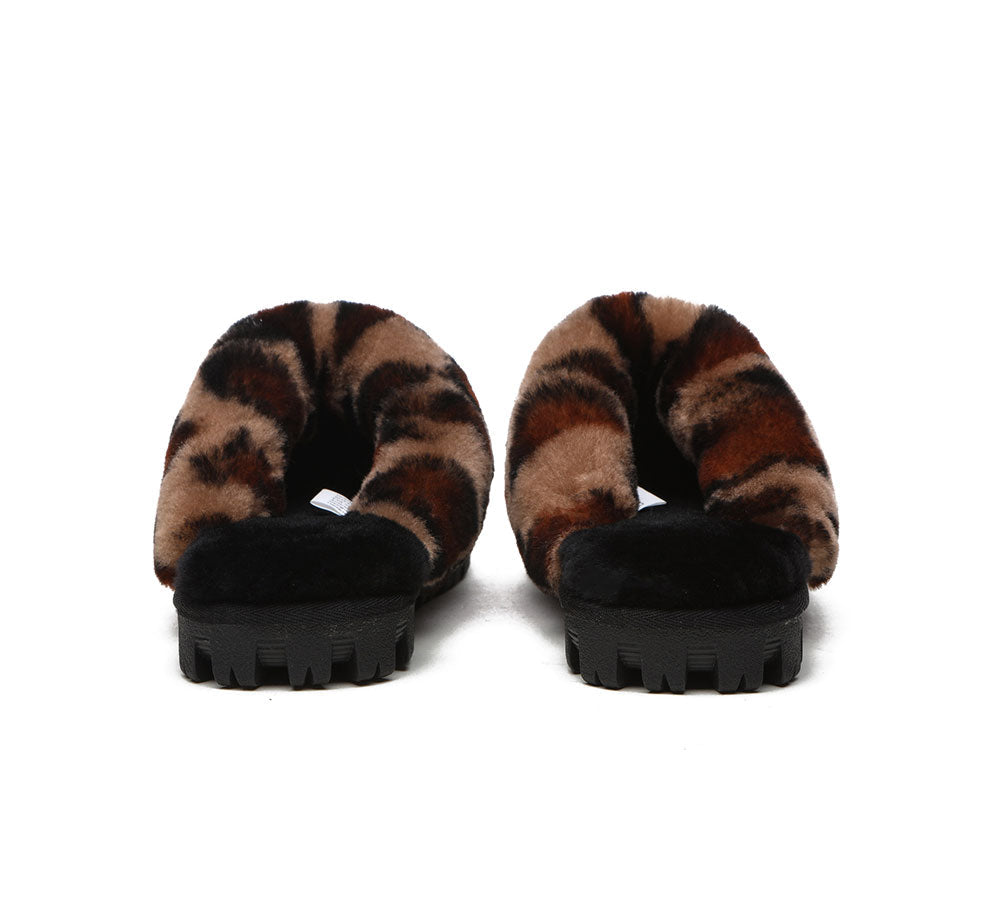 UGG Women's Leopard Print Slippers - Double Face Sheepskin, Australian Shepherd Ugg