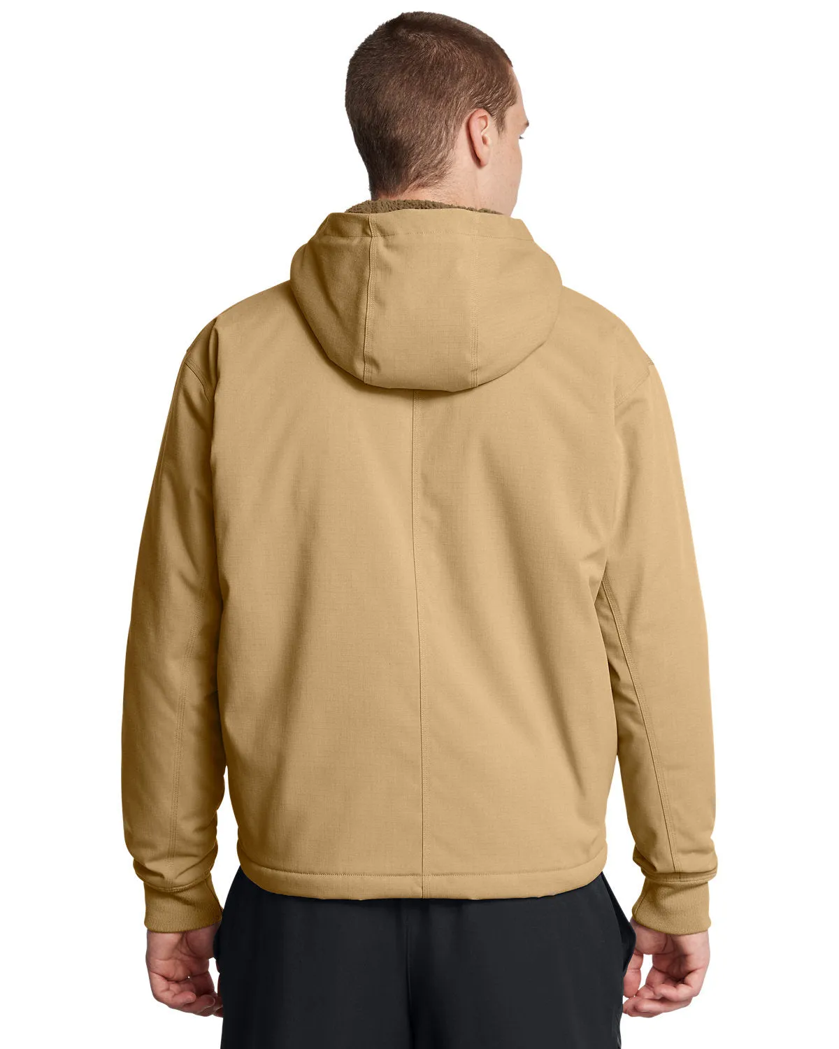 Under Armour Mens Icon Fleece Custom Jackets Camel