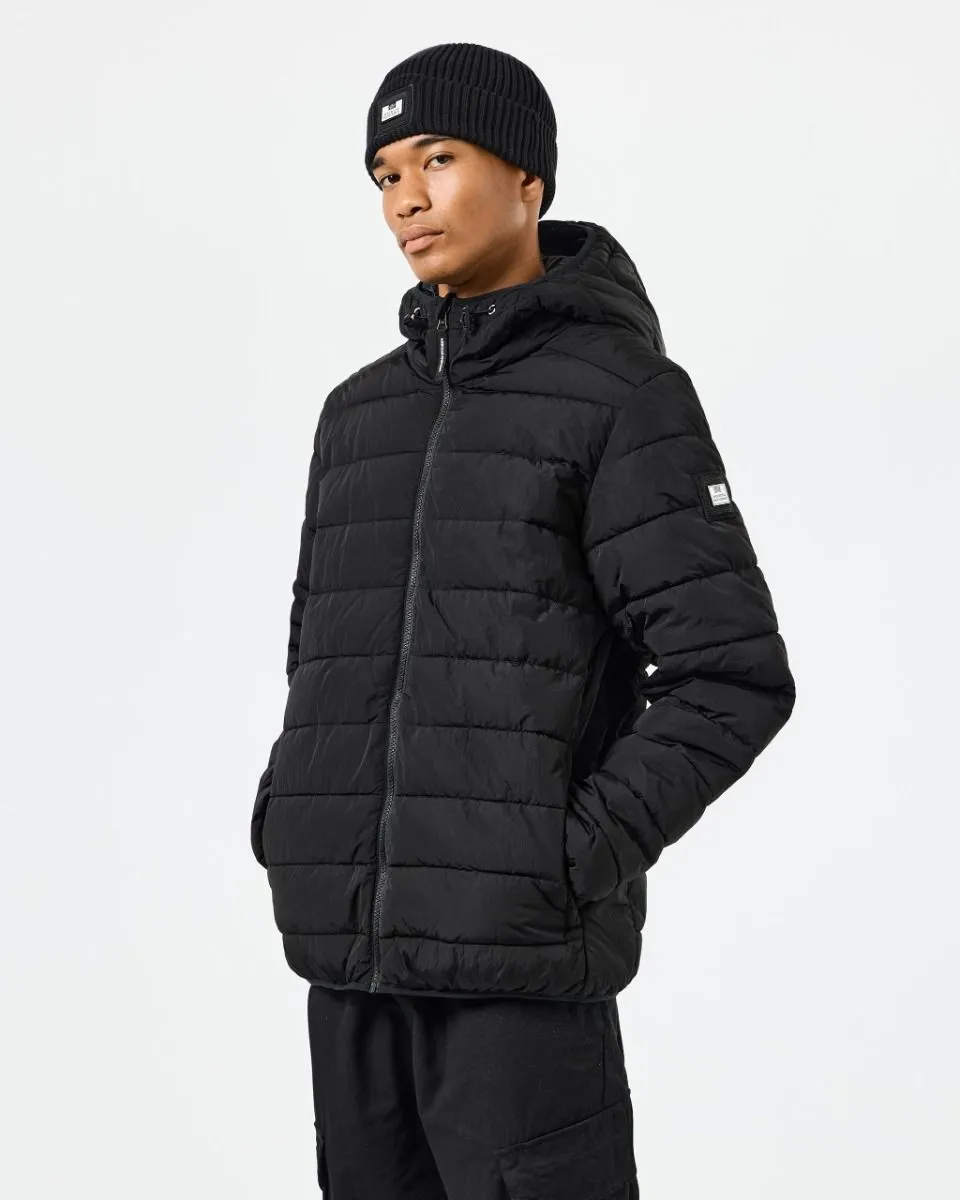 Weekend Offender Black Padded Puffer Jacket - La Guardia