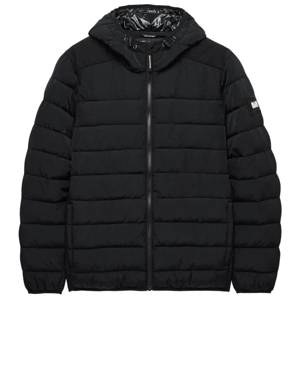 Weekend Offender Black Padded Puffer Jacket - La Guardia