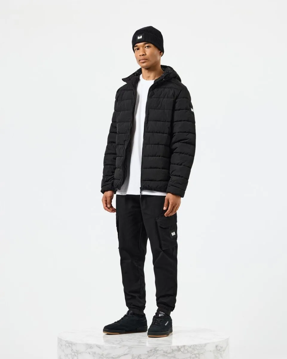 Weekend Offender Black Padded Puffer Jacket - La Guardia