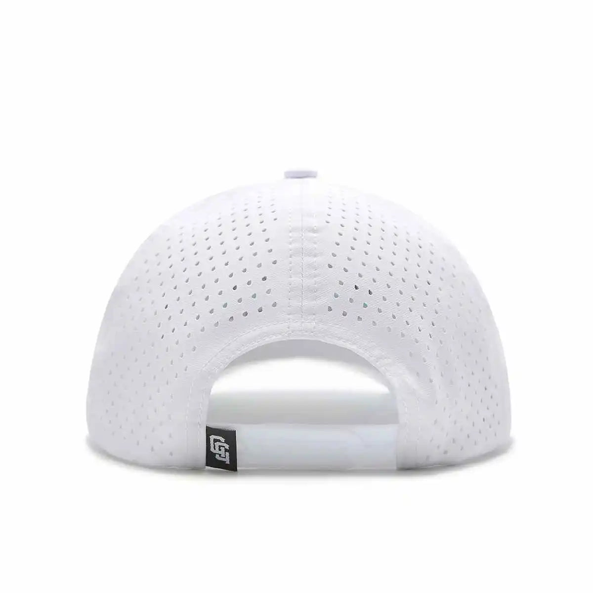 White Curved Brim Bushwood Members Golf Hat