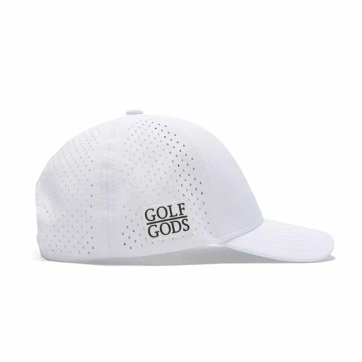 White TOUR PRO Golf Hat with Curved Brim