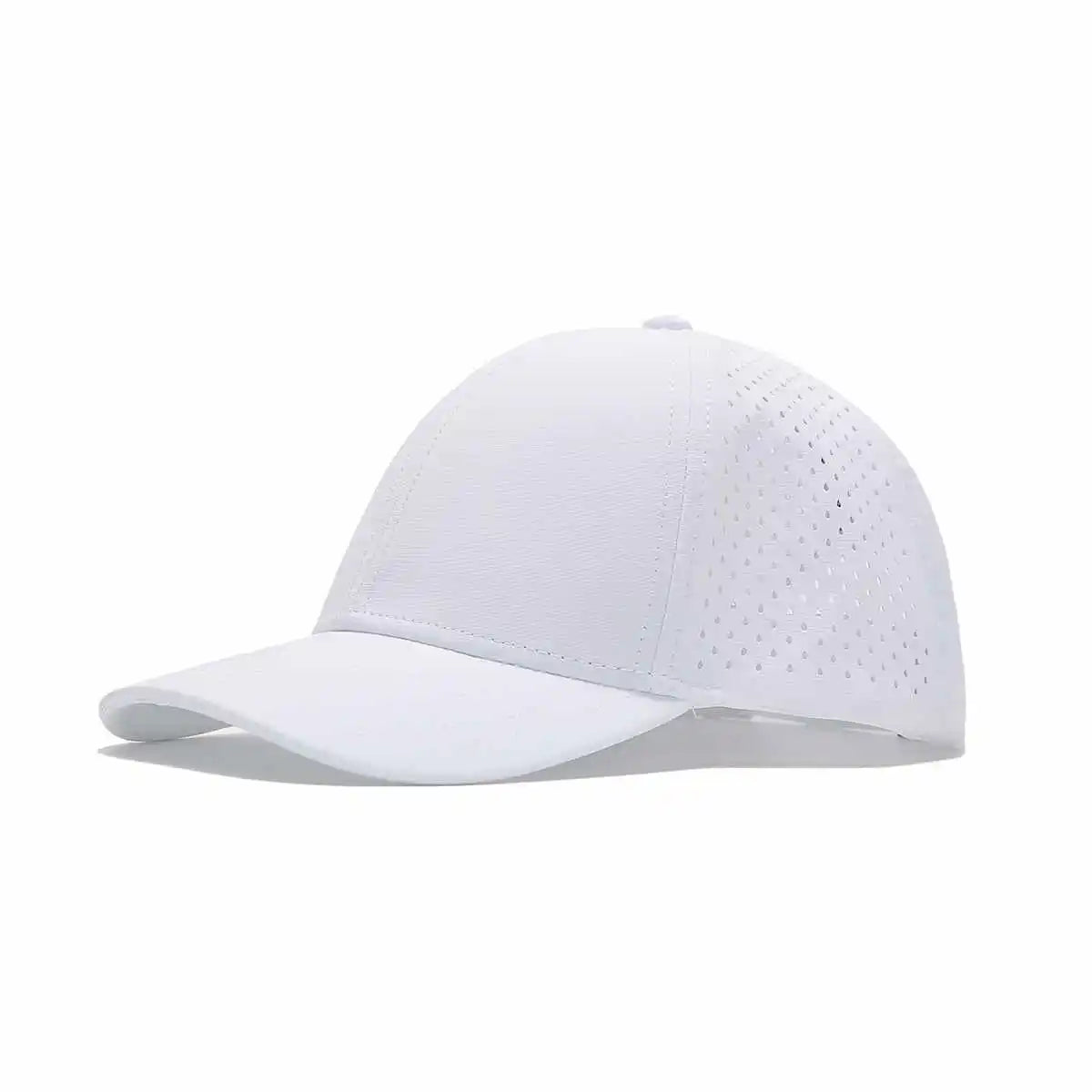 White TOUR PRO Golf Hat with Curved Brim