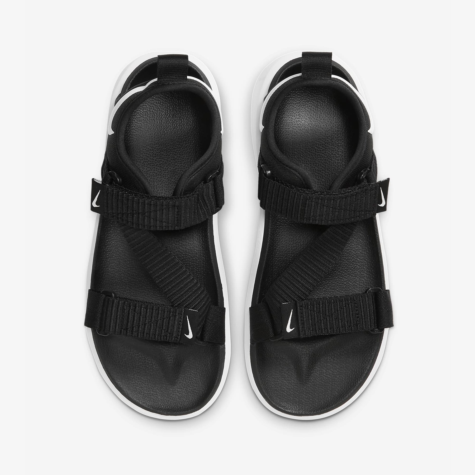 WMN'S BLACK AND WHITE VISTA SANDALS