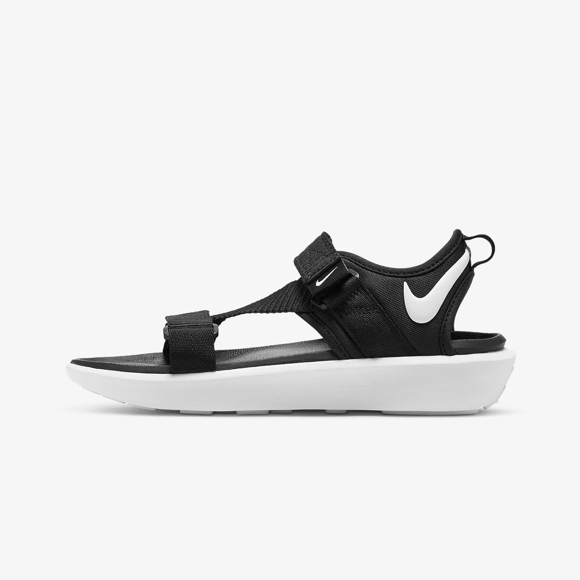 WMN'S BLACK AND WHITE VISTA SANDALS