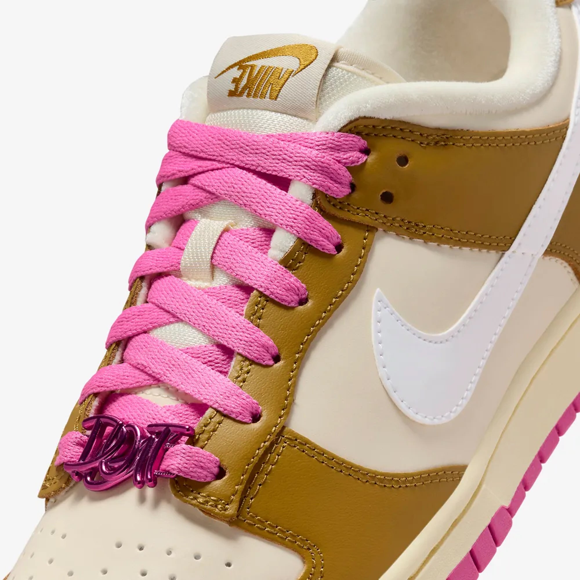 WMN'S Dunk Low SE Sneakers - Bronzine, Coconut Milk, Playful Pink | Shop Now