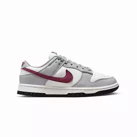 WMN'S Summit White/Rosewood Dunk Low