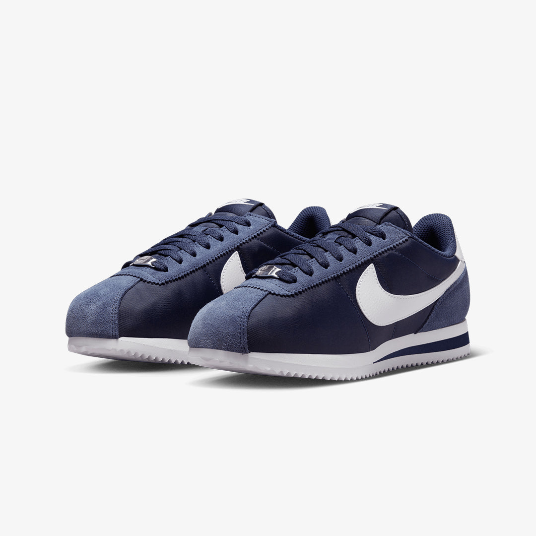 Women's Cortez Textile Shoes in Midnight Navy and White - Available Now