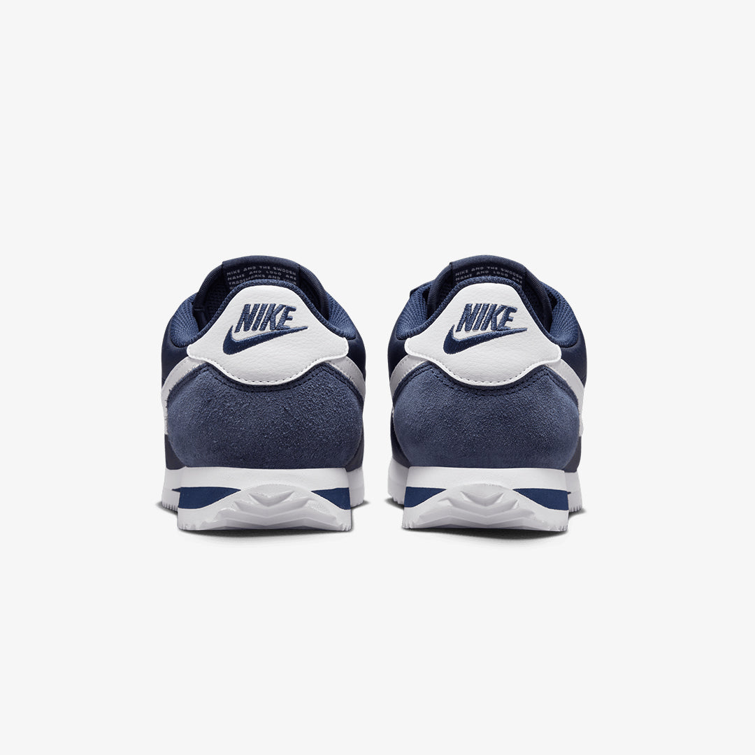 Women's Cortez Textile Shoes in Midnight Navy and White - Available Now