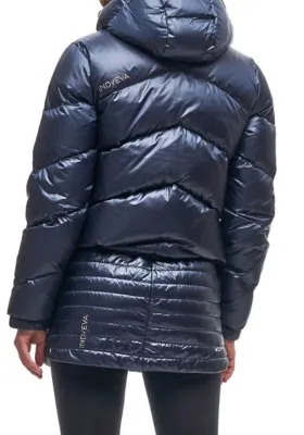 Indyeva Women's Quilted Puffer Jacket - Cropped Down Hooded