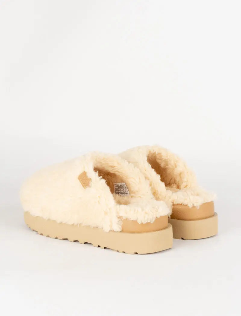 Women's UGG Fuzzy Sugar Slide - Natural