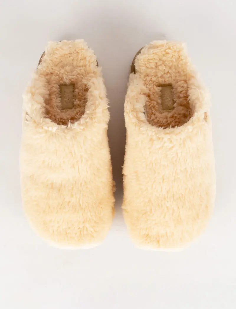 Women's UGG Fuzzy Sugar Slide - Natural