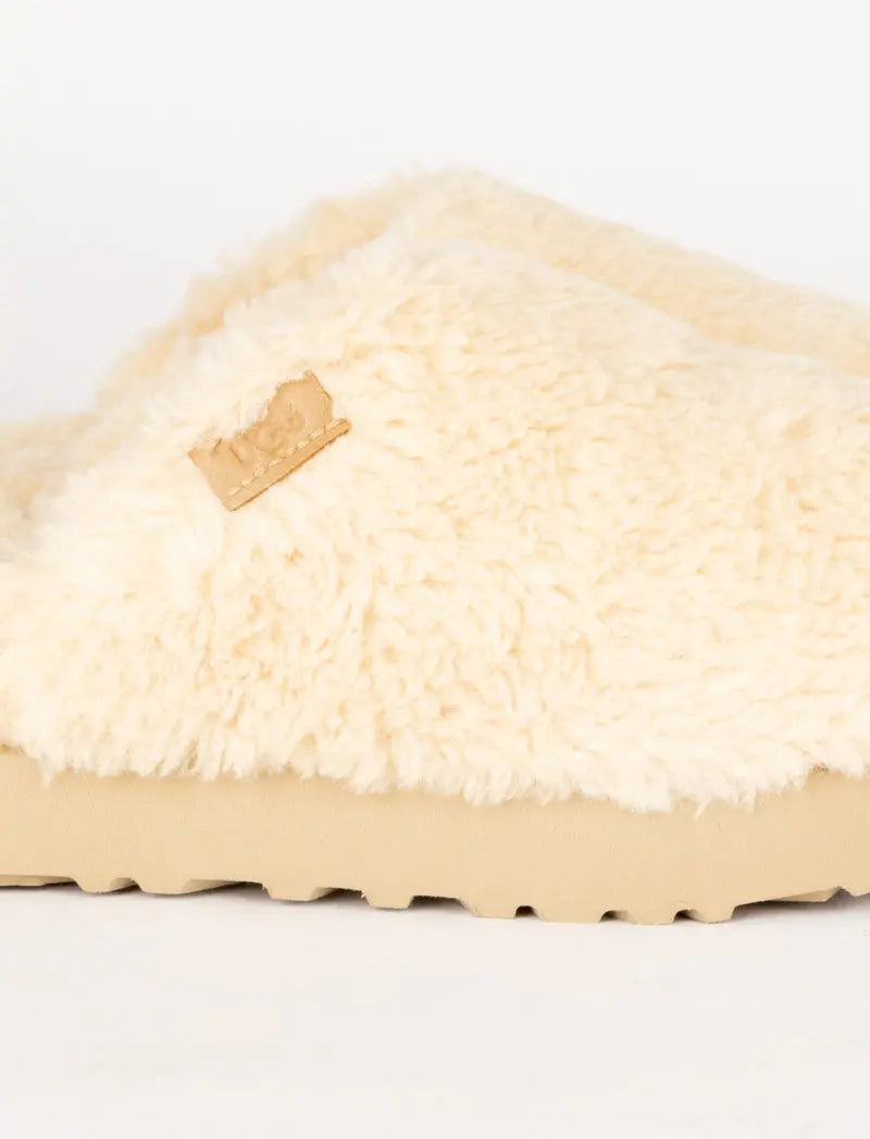 Women's UGG Fuzzy Sugar Slide - Natural