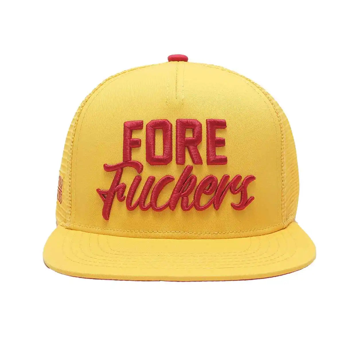 Yellow Trucker Snapback Golf Hat