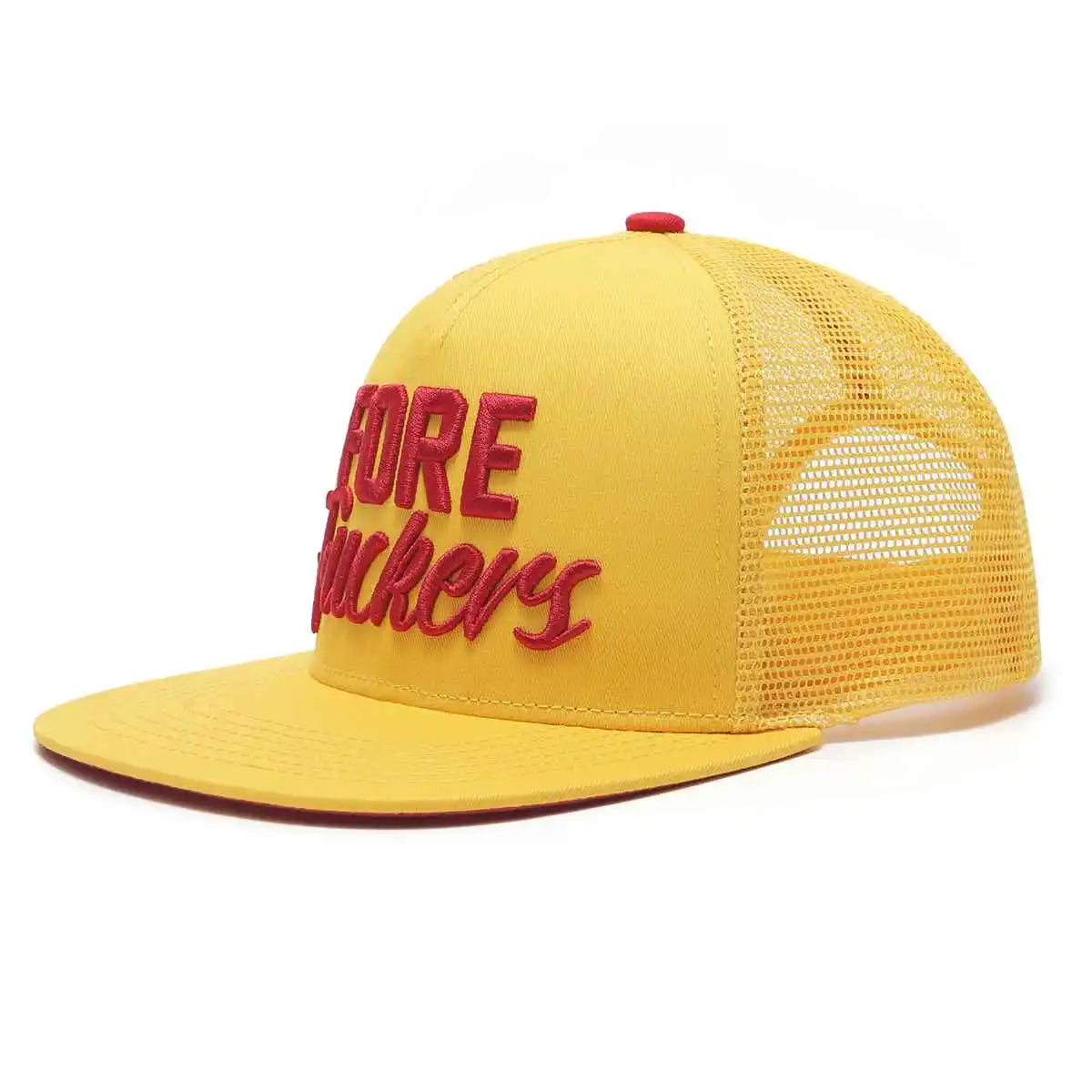 Yellow Trucker Snapback Golf Hat