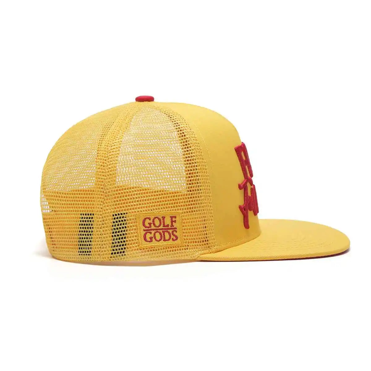 Yellow Trucker Snapback Golf Hat