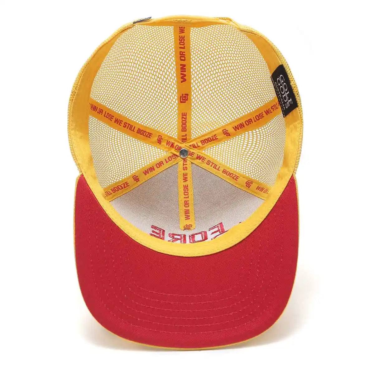 Yellow Trucker Snapback Golf Hat